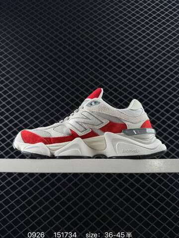 New Balance 9060 Off White Grey Red EU 36-45 Sneaker - Unisex (BS-82764)