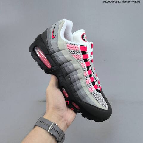 Nike Air Max 95 Black Grey White Red EU 40-48 5 Running Shoe - Men s BS-60397