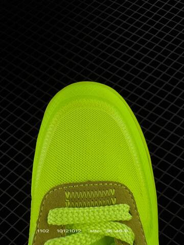 Nike Air Force 1 07 Low x Off-White Neon Yellow Volt With Black Swoosh And Tan Accents EU 36-45 Lifestyle - Unisex (BS-74416)