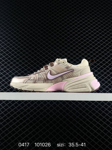 Nike V2K Run Beige Light Pink Brown Metallic Champagne 35 5-41 Lifestyle - Unisex (BS-72038)