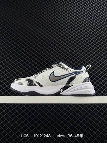 Nike Air Monarch IV White Black Navy Silver EU 36-45 5 Casual - Unisex (BS-74353)