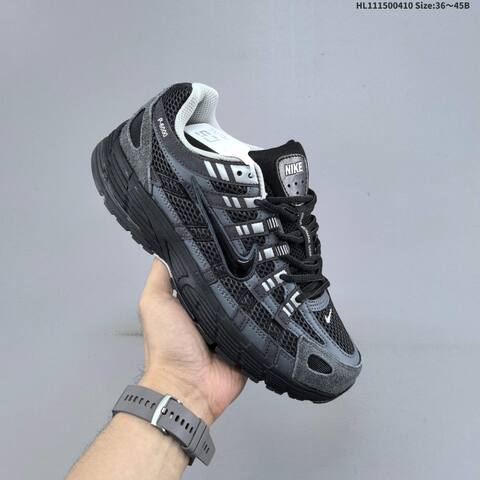 Nike P-6000 Black Dark Grey Light Grey White EU 36-45 Running Shoe - Unisex BS-60831