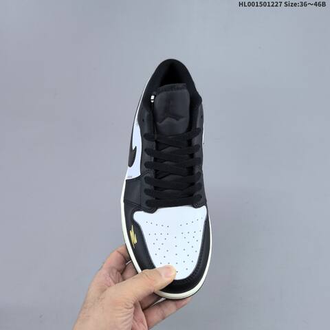 Jordan Air Jordan 1 Low Black White EU 36-46 Casual - Unisex (BS-67240)