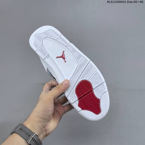 Jordan Air Jordan 4 Retro White Red EU 36-46 Basketball - Unisex (BS-66105)