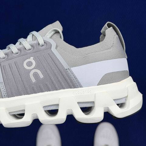 On Cloudswift 4 Grey White Black Running Shoe Running Sneakers (BS-86747)