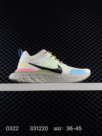 Nike Zoom React Infinity Run Flyknit 3 White Black Cream Multicolor 36-45 Running - Unisex (BS-72513)
