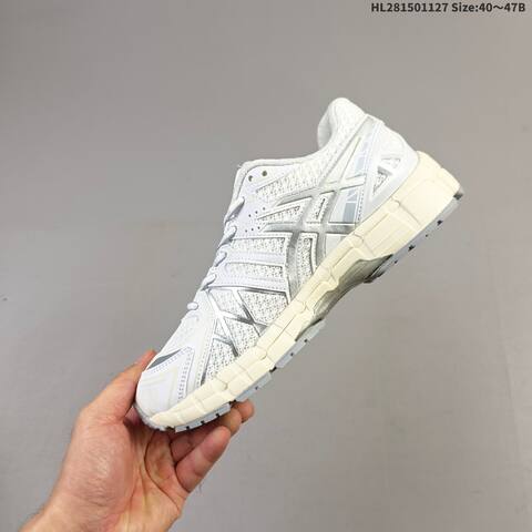 ASICS GEL-KAYANO 20 White Silver Cream EU 40-47 Running Shoe Running Sneakers - Men's (BS-69218)