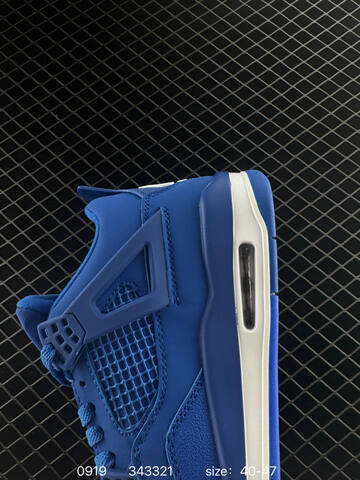 Jordan Air Jordan 4 Nigel Sylvester Brick By Brick Blue White EU 40-47 Basketball Shoe - Men s BS-80669