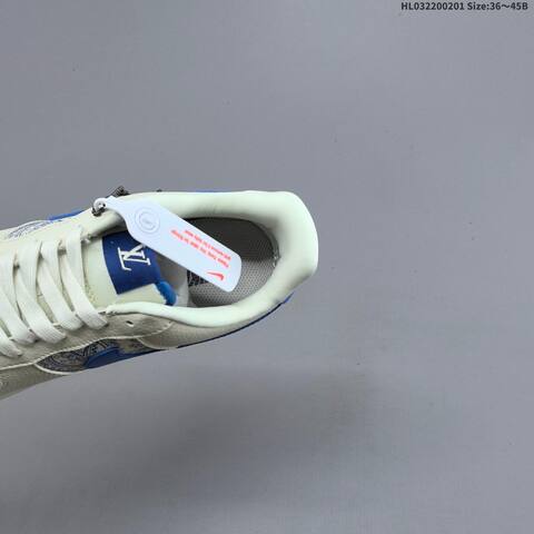 Nike Air Force 1 07 LV8 BK1916-009 Off White Royal Blue EU 36-45 Sneaker - Unisex BS-61594