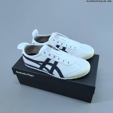Onitsuka Tiger Mexico 66 Paraty Slip On White Black Orange Green Cream EU 36 45 Sneaker EU 36-45 Casual Sneakers - Unisex BS-69027
