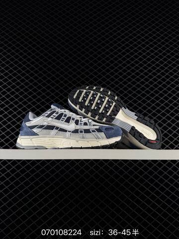 Nike P-6000 Navy Silver Cream White Black EU 36-45 Running - Unisex (BS-70309)