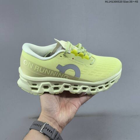 On Cloudmonster 3 Grey White Lime Mint Green EU 36-45 Running Shoe Running Sneakers - Unisex (BS-69534)