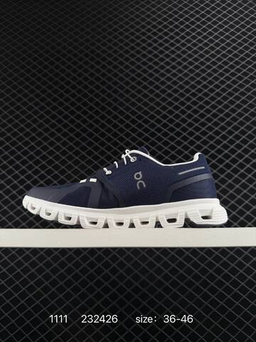 On Cloud 5 Navy Blue White 36-46 Running Shoe Running Sneakers Unisex BS-85469