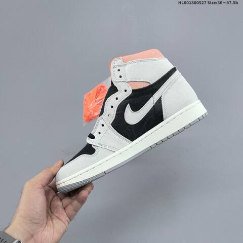 Jordan Air Jordan 1 Retro High OG Neutral Grey Black Hyper Crimson EU 36-47 5 Basketball - Unisex (BS-65858)