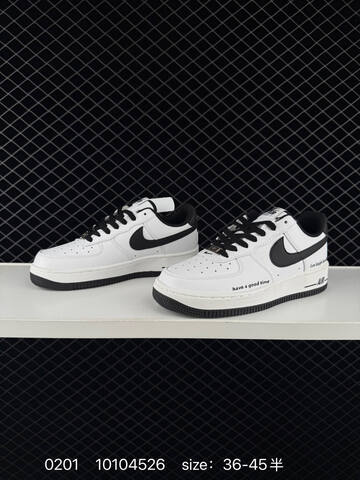 Nike Air Force 1 07 White Black EU 36-45 Lifestyle - Unisex (BS-72863)