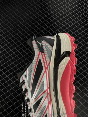 HOKA ONE ONE Mafate Speed 2 Low TPU White Black Grey Red Trail Shoe Trail Running Sneakers (BS-86590)
