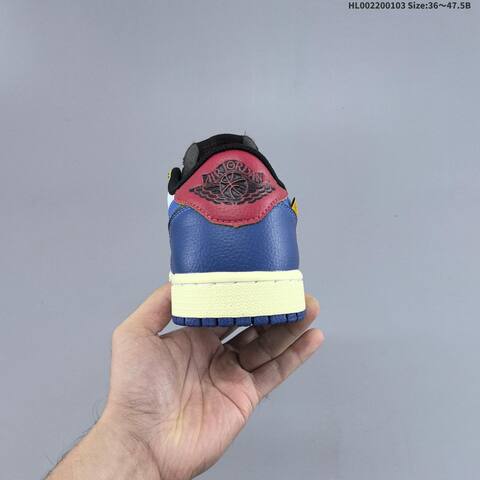 Jordan Air Jordan 1 Low x Union LA White Blue Yellow Black EU 36-47 5 Lifestyle - Unisex (BS-67135)