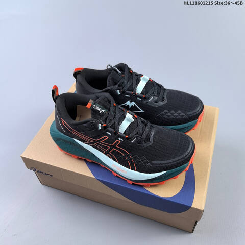 ASICS GEL TRABUCO 13 Dark Grey Red Black EU 36 45 Trail Shoe EU 36-45 Trail Running Sneakers - Unisex (BS-69147)