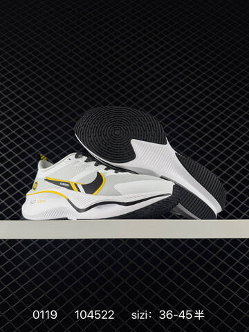 Nike Pegasus White Black Yellow EU 36-45 Running - Unisex (BS-73072)