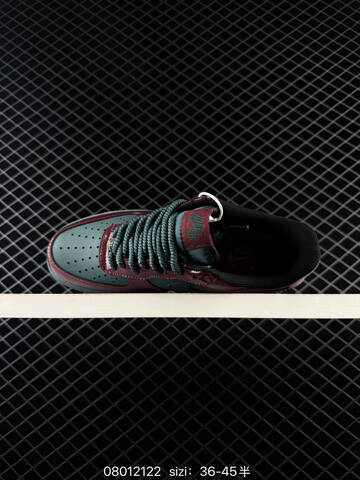 Nike Air Force 1 07 Burgundy Dark Green Black EU 36-45 Lifestyle - Unisex (BS-70006)