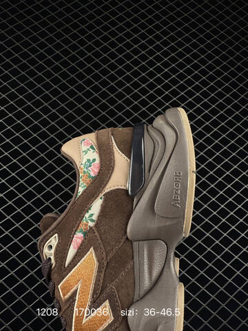 New Balance 9060 Brown Beige Tan Floral EU 36-46 5 Sneaker - Unisex (BS-82505)
