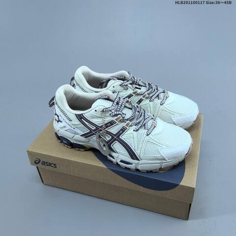 ASICS Gel Kahana 8 White Pink Beige EU 36-45 Trail Shoe Trail Running Sneakers - Unisex (BS-69060)