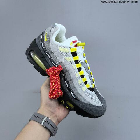 Nike Undefeated x Air Max 95 SP Grey Black White Yellow Red EU 40-48 5 Sneaker - Men s BS-61146