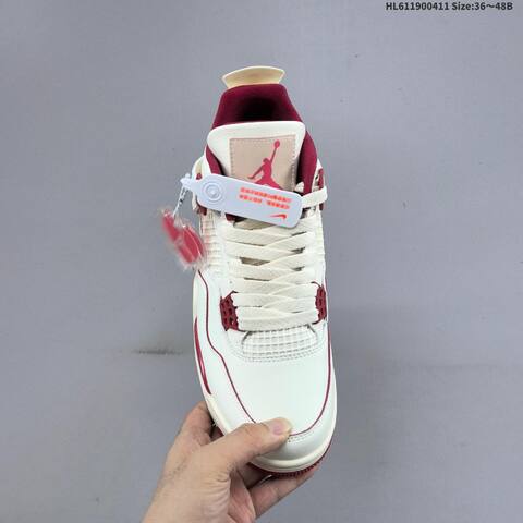 Jordan Air Jordan 4 Retro WMNS Sierra Red Sail EU 36-48 Basketball - Unisex (BS-66233)