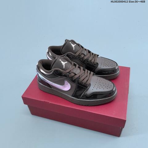 Jordan Air Jordan 1 Low Brown Pink 36-46B Lifestyle - Women's (BS-66231)