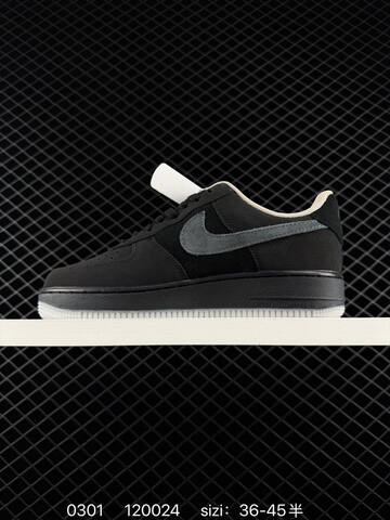 Nike Air Force 1 07 Black Gray White EU 36-45 Lifestyle - Unisex (BS-72784)