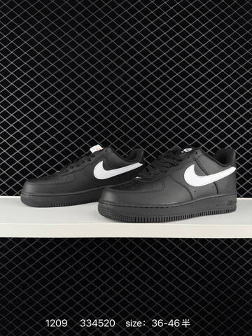 Nike Air Force 1 07 Black White 36-46 5 Casual - Unisex (BS-73777)