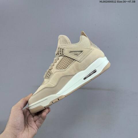 Jordan Air Jordan 4 Retro Cozy Girl Beige Tan Cream EU 36-47 5 Basketball - Unisex (BS-65986)