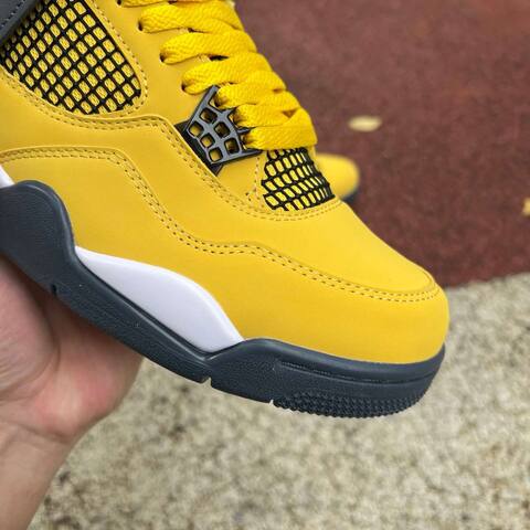 Jordan Air Jordan 4 Retro CT8527 700 Tour Yellow Dark Blue Grey White Black US 8 UK 7 EUR 41 Basketball Shoe - Men s BS-87251