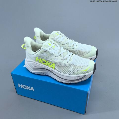 HOKA Challenger 8 Mint Green White Orange Black EU 36-41 Running Shoe Running Sneakers - Unisex (BS-69387)
