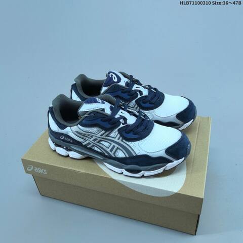 ASICS GEL-NYC Black Grey Navy White EU 36-47 Running Shoe Running Sneakers - Unisex (BS-69005)