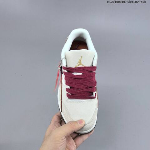 Jordan Flight Court Sail White Burgundy Brown EU 36-46 Casual - Unisex (BS-67067)