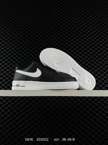 Nike Air Force 1 Low Black White Silver EU 36-45 Sneaker - Unisex (BS-70744)