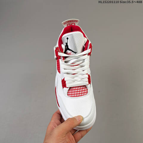 Jordan Air Jordan 4 Retro OG White Red 35 5 48B Basketball - Women's (BS-63862)