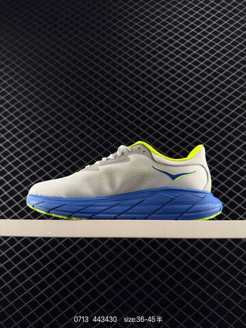 HOKA ONE ONE Arahi 7 White Grey Blue Neon Yellow EU 36-45 Running Shoe Running Sneakers - Unisex (BS-86558)