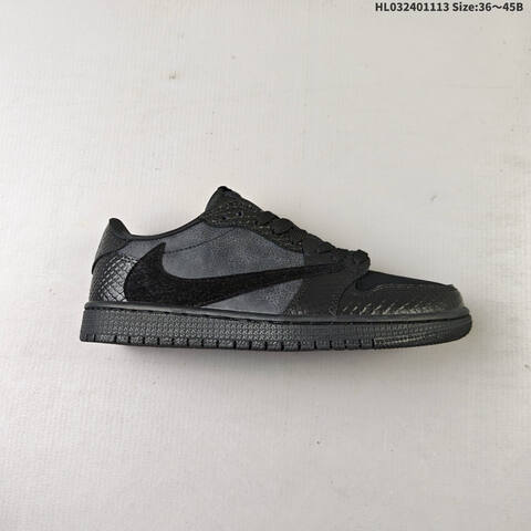 Jordan Air Jordan 1 Low x Travis Scott Black EU 36-45 Lifestyle - Unisex (BS-63806)