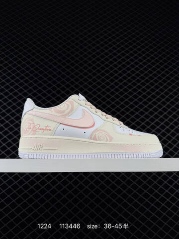 Nike Air Force 1 07 White Cream Pink EU 36-45 5 Lifestyle - Unisex (BS-73521)