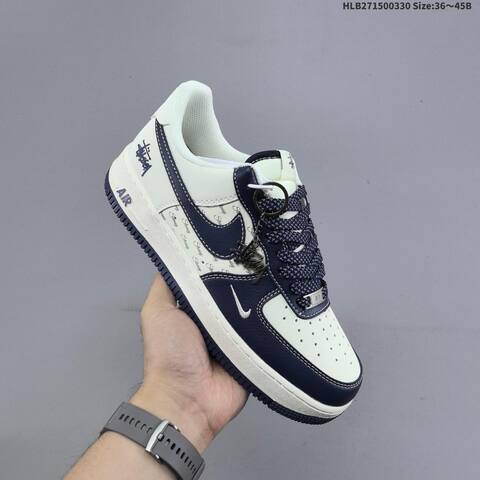 Nike Air Force 1 07 Low Stussy Off White Navy Blue EU 36-45 Sneaker - Unisex BS-61033