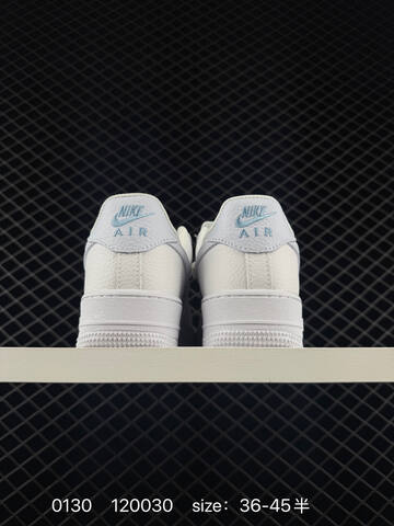 Nike Air Force 1 07 White With Light Blue Accents 36-45 5 Lifestyle - Unisex (BS-72883)