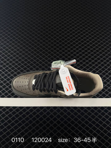 Nike Air Force 1 07 Low Dark Olive Black With Red Stitching EU 36-45 Lifestyle - Unisex (BS-73215)