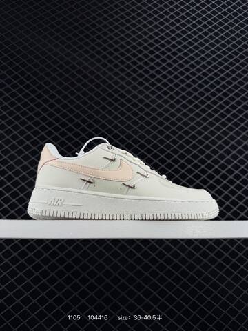 Nike Air Force 1 07 White Pink EU 36-40 5 Lifestyle - Unisex (BS-74351)