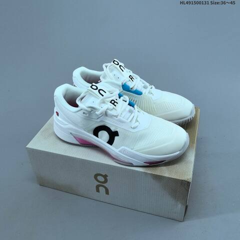 On THE ROGER Pro Pink Black White Orange EU 36-45 Tennis Shoe Casual Sneakers - Unisex (BS-69697)