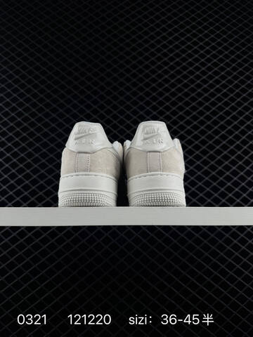 Nike Air Force 1 07 Light Grey Suede White EU 36-45 5 Lifestyle - Unisex (BS-72545)