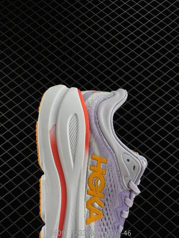 HOKA ONE ONE Bondi 9 Light Purple White Orange Red EU 36-46 Running Shoe Running Sneakers - Unisex (BS-86616)