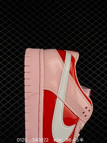 Nike SB Dunk Low Pink Red White 36-45 Skate - Unisex (BS-72956)