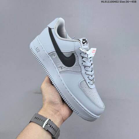 Nike Air Force 1 07 Wolf Grey Black White EU 36-45 Sneaker - Unisex BS-60976